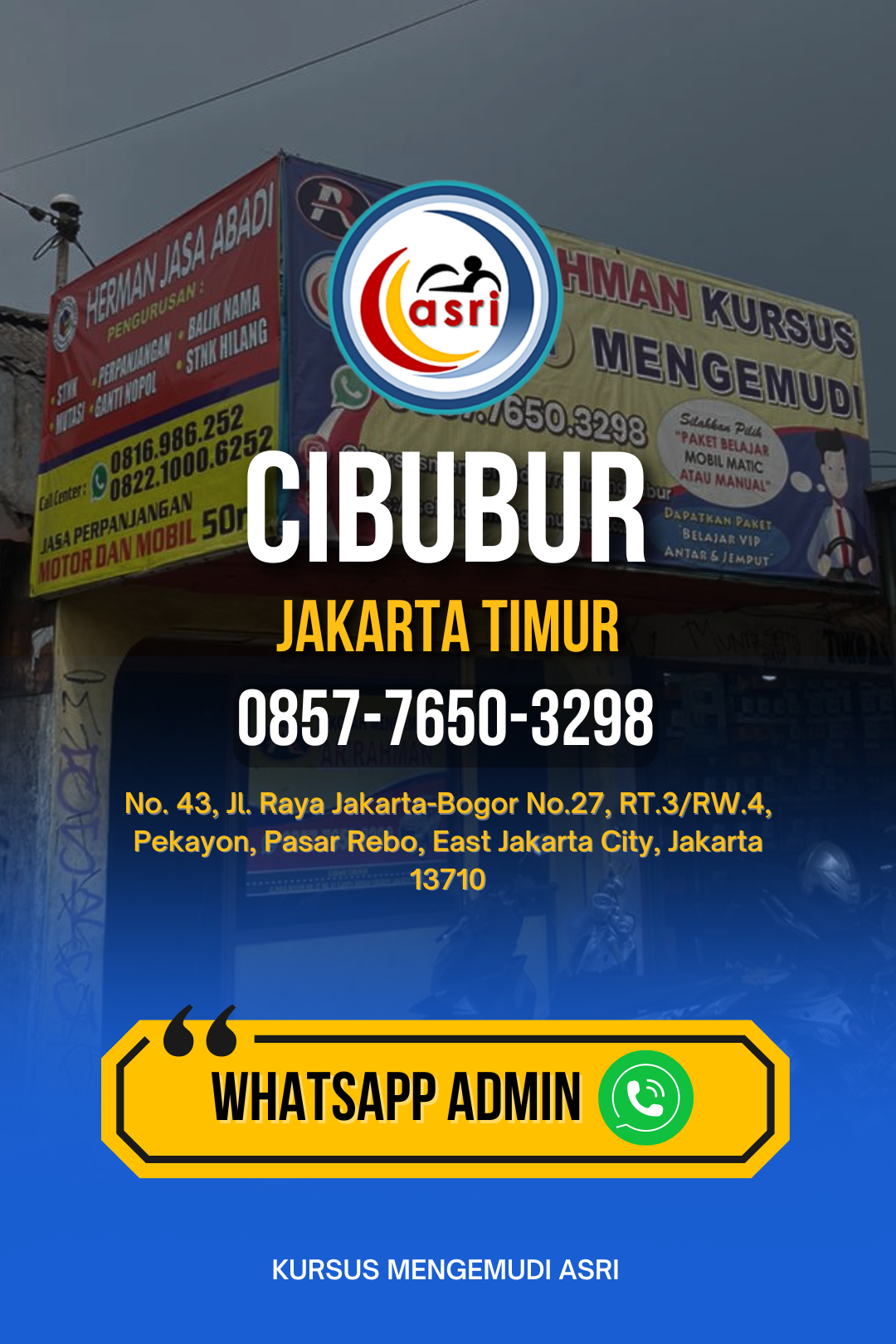 Kursus Mengemudi Asri - Hubungi Kami